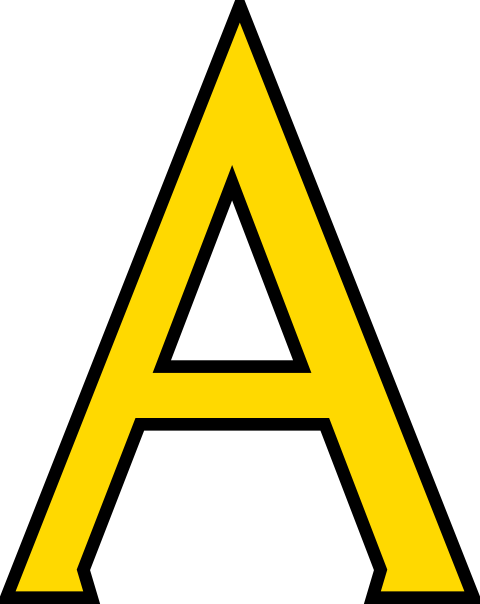 Letter A Clip Art at Clker.com - vector clip art online, royalty free